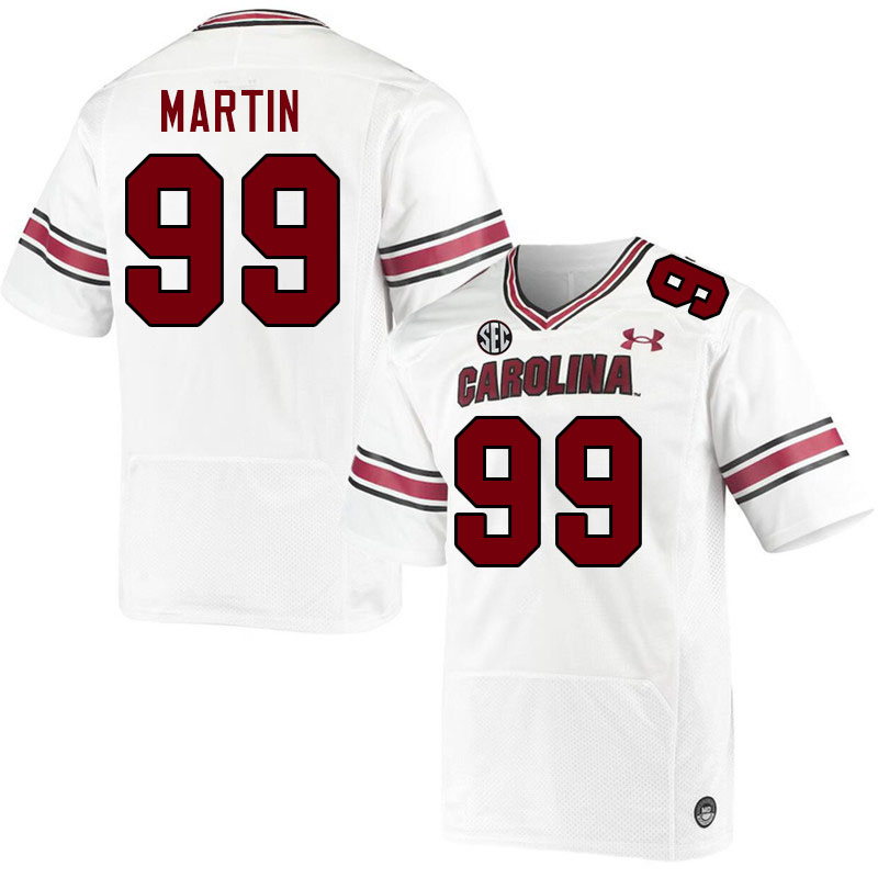 Men #99 D'Andre Martin South Carolina Gamecocks 2023 College Football Jerseys Stitched-White